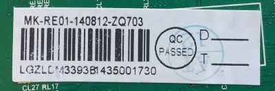 MAIN PARA TV RCA NUMERO DE PARTE MK-RE01-140812 / LD.M3393.B / PANEL LSC550HJ10-12V / MODELO LED55G55R120Q - Imagen 2