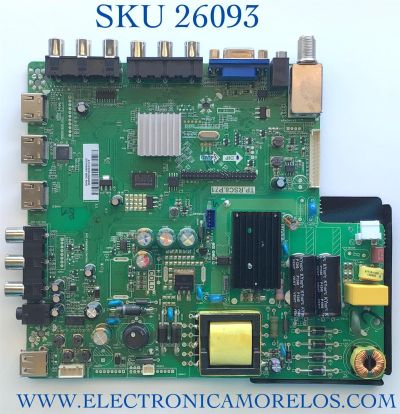 MAIN FUENTE PARA TV QUASAR NUMERO DE PARTE A13103209 / TP.RSC8.P71 / A13103209-0A04090 / ST3151A05-5 / MODELO SQ32