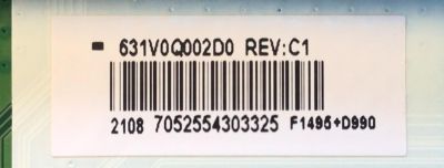 MAIN PARA TV TOSHIBA NUMERO DE PARTE 631V0Q002D0 / VTV-L55736 / 691V0Q002D0 / DISPLAY T500QVN03.7 / PANEL 1T9A0000G00 / MODELO 50LF621U21 - Imagen 3