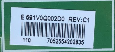 MAIN PARA TV TOSHIBA NUMERO DE PARTE 631V0Q002D0 / VTV-L55736 / 691V0Q002D0 / DISPLAY T500QVN03.7 / PANEL 1T9A0000G00 / MODELO 50LF621U21 - Imagen 2