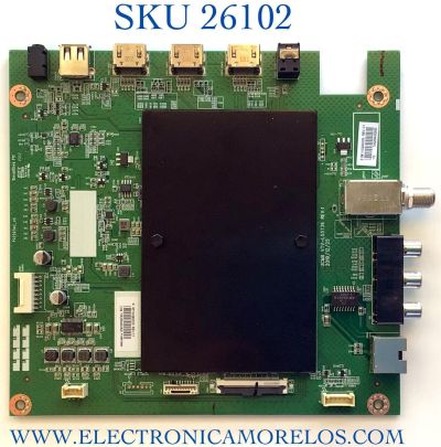 MAIN PARA TV TOSHIBA NUMERO DE PARTE 631V0Q002D0 / VTV-L55736 / 691V0Q002D0 / DISPLAY T500QVN03.7 / PANEL 1T9A0000G00 / MODELO 50LF621U21