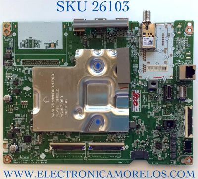MAIN PARA TV LG NUMERO DE PARTE EBT66713402 / EAX69462206 / PANEL NC750TQG-ABKP1 / DISPLAY HV750QUB-F9D / MODELO 75NANO75UPA.BUSFLKR / 75NANO75UPA