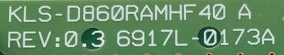 LED DRIVER PARA MONITOR LG NUMERO DE PARTE 6917L-0173A / KLS-D860RAMHF 40 B / PANEL LD860DBN-UJA1 / MODELO 86BH5C-B - Imagen 2