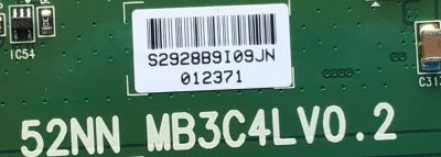 T-CON PARA TV SONY NUMERO DE PARTE 2928B / 52NN_MB3C4LV0.2 / S2928B9I09JN / PANEL LTY520HE12 / MODELOS KDL-52S5100 / KDL52S5100 / KDL-55V5100 / KDL55V5100 - Imagen 2