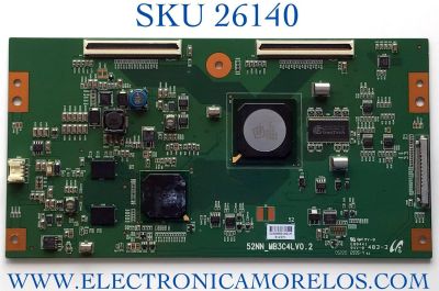 T-CON PARA TV SONY NUMERO DE PARTE 2928B / 52NN_MB3C4LV0.2 / S2928B9I09JN / PANEL LTY520HE12 / MODELOS KDL-52S5100 / KDL52S5100 / KDL-55V5100 / KDL55V5100