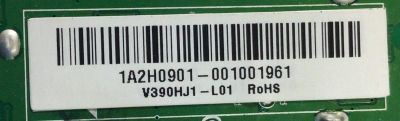MAIN PARA TV SCEPTRE NUMERO DE PARTE 1A2H0901 / RSC8.10A / 1A2H0901-001001961 / PANEL V390HJ1-L02 / MODELO X40 - Imagen 2