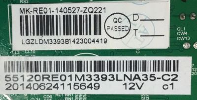 MAIN PARA TV RCA NUMERO DE PARTEMK-RE01-140527 / LD.M3393.B / 55120RE01M3393LNA35-C2 / PANEL T550HVD02 / MODELO LED55C55R120Q - Imagen 2