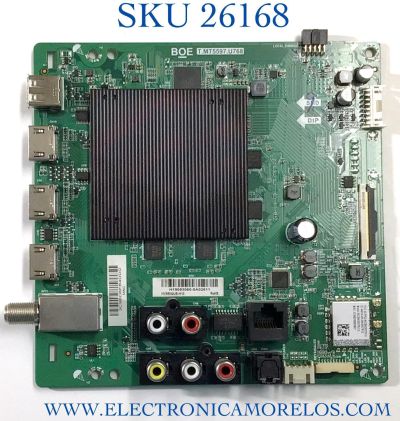 MAIN PARA TV VIZIO NUMERO DE PARTE 21201-02118 / T.MT5597.U768 / 4700002867 / H1909360-0A02511 / TV19720101 / MODELO M556-G4 LBPFQNBW / M556-G4