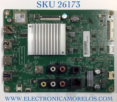 MAIN PARA TV VIZIO NUMERO DE PARTE 905TXJSA58000700CX / 715GA874-M0C-B00-004K / 87032694-06867 / PANEL TPT580B5-U1T01.D REV:01AN / MODELO V585-H11 LTCHZILW / V585-H11