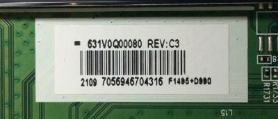 MAIN PARA TV TOSHIBA NUMERO DE PARTE 631V0Q00080 / VTV-L55736 REV:1 / PANEL K550WDCRA-UK350A7 / DISPLAY T550QVN05.7 / MODELO 55LF621U21 - Imagen 2