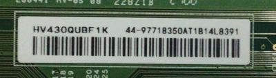 T-CON PARA TV SONY NUMERO DE PARTE 44-9771835OA / 47-6021448 / HV430QUBF1K / 44-97718350AT1B14L8391 / PANEL YSBM043CNO11 / MODELO KD-43X80J / KD43X80J - Imagen 2