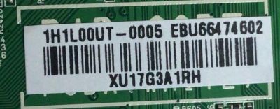 MAIN PARA TV LG NUMERO DE PARTE EBU66474602 / EAX69487906 / 1H1L00UT-0005 / XU17G3A1RH / PANEL NC500TQG-AAKH1 / MODELO 50UP8000PUR.BUSYLJM / 50UP8000PUR - Imagen 2