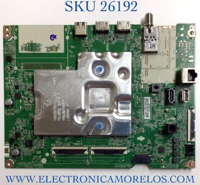 MAIN PARA TV LG NUMERO DE PARTE EBU66474602 / EAX69487906 / 1H1L00UT-0005 / XU17G3A1RH / PANEL NC500TQG-AAKH1 / MODELO 50UP8000PUR.BUSYLJM / 50UP8000PUR