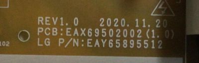 FUENTE DE PODER PARA TV LG / NUMERO DE PARTE EAY65895512 / LGP50NT-21U1 / EAX69502002 / EPCD12CB1B / 3PCR02854B / PANEL NC500TQG-AAKH1 / DISPLAY LC500DQC (SP)(A1) / MODELOS 50UP8000PUR AUSYLJM / 50NAN075UPA / 50NANO75UPA BUSYLJM / 50UQ9000PUD BUSYLJM - Imagen 3