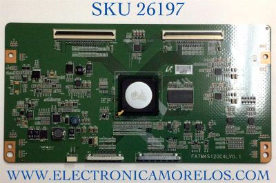 T-CON PARA TV NUVISION NUMERO DE PARTE LJ94-2915B / FA7M4S120C4LV0.1 / 2915B / PANEL LTA400HF05 / MODELO NVU40FX5LS