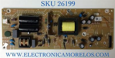 FUENTE PARA TV PHILIPS NUMERO DE PARTE ACGVBMPWT / BACGVF0102 1 / P000010287 / ACGCU2-43UX / PANEL BOEI430WQ1 / MODELO 43PFL5604/F7 A