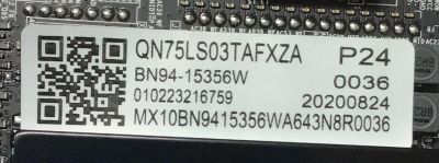 MAIN PARA TV SAMSUNG NUMERO DE PARTE BN94-15356W / BN41-02754B / BN97-16882B / PANEL CY-RT075FGHVAH / MODELO QN75LS03TAFXZA CA02 / QN75LS03TAFXZA / QN75LS03TAF - Imagen 2