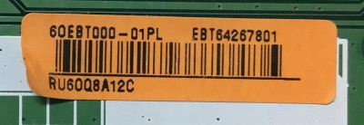 MAIN PARA TV LG NUMERO DE PARTE EBT64257801 / EAX66886304 / 60EBT000-01PL / RY60Q8A12C / PANEL LC654AQD(GJ)(A1) / MODELO OLED65B6P-U.AUSWLJR / OLED65B6P-U / OLED65B6P - Imagen 2