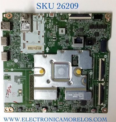 MAIN PARA TV LG NUMERO DE PARTE EBR33187002 / EAX69532504 / 1FEBR010-000L / RU15R2A08M / PANEL LVU550LGDXE0212 / DISPLAY LC550EQC (SP)(A1) / MODELO 55UP7000PUA.CUSYLH / 55UP7000PUA
