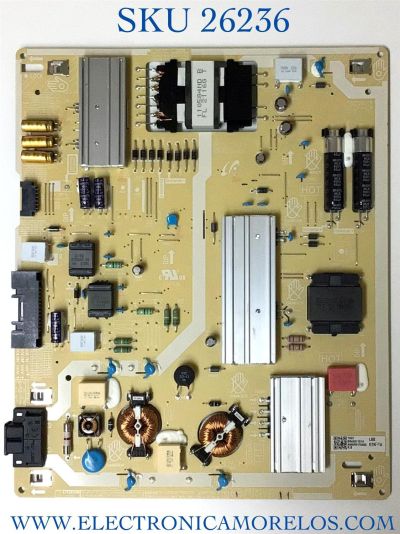 FUENTE DE PODER PARA TV SAMSUNG QLED 4K UHD SMART TV / NUMERO DE PARTE BN44-01101A / L60E7N_AHS / BN4401101A / PANEL CY-QA060HGSV1H / MODELO QN60Q60 / QN60Q60AAFXZA / QN60Q60AAFXZA UA01 / QN60Q6DAAFXZ UA01