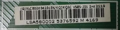 MAIN PARA TV VIZIO SMARTCAST 4K·UHD·HDR / NUMERO DE PARTE XLCB02K042 / 756TXLCB02K042 / 715GB692-M0E-B00-004D / 715GB692-M0E-B00-004Y / PANEL TPT580WR-PV5D.K / DISPLAY CC580PV5D VER.02 / CV580U1-T01 REV:01 / MODELOS V585-J01 LMXUE9S / V585-J01 LTCUE9LX - Imagen 2