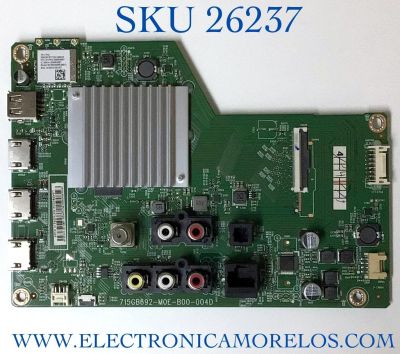 MAIN PARA TV VIZIO SMARTCAST 4K·UHD·HDR / NUMERO DE PARTE XLCB02K042 / 756TXLCB02K042 / 715GB692-M0E-B00-004D / 715GB692-M0E-B00-004Y / PANEL TPT580WR-PV5D.K / DISPLAY CC580PV5D VER.02 / CV580U1-T01 REV:01 / MODELOS V585-J01 LMXUE9S / V585-J01 LTCUE9LX