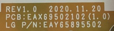 FUENTE DE PODER PARA TV LG / NUMERO DE PARTE EAY65895502 / EAX69502102 / EPCD10CB1B / LGP43NT-21U1 / MODELOS 43UP7670PUC / 43NANO75UPA / 43UP7670PUC.BUSSLJM / 43UP7670PUC.BUSYLJM / 43NANO75UPA.BUSFLJM / 43NANO75UPA.BUSYLJM / 43NANO75UQA.BUSYLJM - Imagen 2