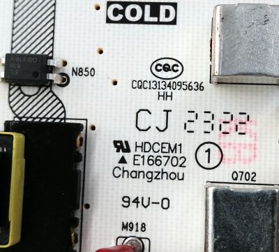 FUENTE DE PODER PARA TV HISENSE / NUMERO DE PARTE 312160 / RSAG7.820.10689/ROH / 10689-R / CQC13134095636 / PANEL HD750Y1U72-TBL2K2 / DISPLAY HV750QUB-F91 / MODELO 75R6030K - Imagen 2