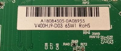 MAIN FUENTE COMBO PARA TV VIZIO ORIGINAL FHD SMARTCAST / NUMERO DE PARTE A18084505 / TP.MT5581.PB761 / V400HJ9-D03 / AWLM99GCGRA0007WF10000 / 191E24526B / DISPLAY V400HJ9-D03 / MODELO D40F-J09 LINID4MX - Imagen 2