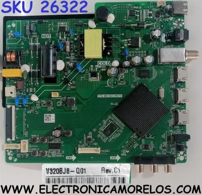 MAIN FUENTE ((COMBO)) PARA TV RCA HD ((ROKU TV)) / NUMERO DE PARTE 2010066266 / TPD.MS1603.PB751 / 515Y16031M24 / 536D3156CH1B / B20063028 / TPD.MS1603.PB751D / DISPLAY V320BJ8-Q01 REV.C1 / RTR3260 / RTR3260-B-US