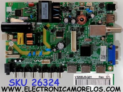 MAIN FUENTE ((COMBO)) PARA TV JVC HD / NUMERO DE PARTE 515C35533M12 /  MS36635-ZC01-01 / 20200809 / 1010424850 / M12/2010068903/15 / DISPLAY V320BJ8-Q01 REV.C1 / LT-32MAW200