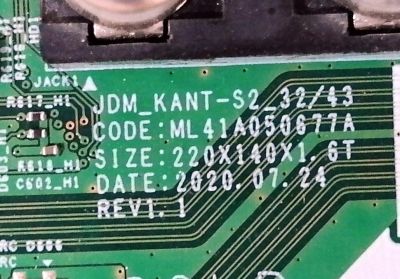 MAIN FUENTE ((COMBO)) PARA TV SAMSUNG FHD ((SMART TV)) / NUMERO DE PARTE 0980-0900-1401 / JDM_KANT-S2_32_43 / VT320FS059U2/RK / 098009001401 / VT320FS059U / ML41A050677A / DISPLAY T320HVN05.4 / MODELO UN32N5300 / UN32N5300AFXZA VF06 - Imagen 3