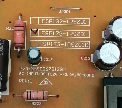 FUENTE DE PODER PARA TV JVC / NUMERO DE PARTE 050006050430 / 0500-0605-0430 / FSP173-1PSZ01 / 3BS0367212GP / DISPLAY T550HVN03.2 / MODELO EM55FTR - Imagen 2