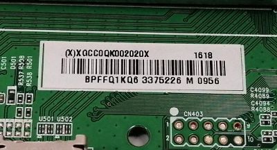MAIN PARA TV SHARP ((ROKU TV)) / NUMERO DE PARTE XGCC0QK002 / 715G7228-M01-001-004Y / (X)XGCC0QK002020X / E342828 / BPFFQ1KQ6 / PANEL TPT315B5-HVN05.A REV:S800H / MODELO LC-32LB481U - Imagen 2