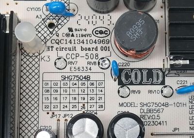 FUENTE DE PODER PARA TV PHILIPS / NUMERO DE PARTE 81-PBE122-H220003 / SHG7504B53-101HA / SHG7504B-101H / DLBB567 / SHG7504B / PANEL LVU700CHDX / DISPLAY CV700U2-T01 REV:04 / MODELOS 70PUL7553 / 70PUL7553/F7 / 70PFL5656/F7A CC2 / 70PFL5656/F7 CFW - Imagen 3