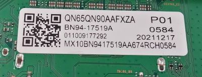  MAIN PARA TV SAMSUNG NEO QLED 4K·UHD·HDR / NUMERO DE PARTE BN94-17519A / BN41-02855C / BN97-19544S / BN9417519A / PANEL CY-TA065FMHVAH / MODELOS QN65QN90 / QN65QN90AAFXZA CQ60 / QN65QN9D / QN65QN9DAAFXZA CQ62 - Imagen 2
