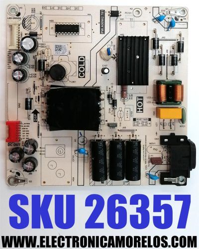 FUENTE DE PODER PARA TV JVC / NUMERO DE PARTE 81-PBE122-C900001 / PW.A90W2.781 / P23030105 / PANEL LVU550CSDX E0825 / DISPLAY ST5461D12-6 VER.2.2 / MODELO SI55URF