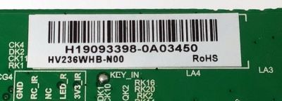 MAIN PARA TV INSIGNIA / NUMERO DE PARTE 317GAAMB964CVT / TD.T950.67 / AMB964CVT / E-P-BSS3W-24-NA-RS0 / H19093398 / DISPLAY HV236WHB-N00 / MODELO NS-24DF310NA19 - Imagen 2