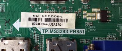 MAIN FUENTE ((COMBO)) PARA TV DIGITREX / NUMERO DE PARTE 82-2000094 / TP.MS3393.PB851 / MODELO TL32K5M - Imagen 2