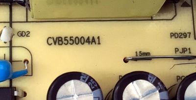 FUENTE DE PODER PARA TV WESTINGHOUSE / NUMERO DE PARTE 260132007070 / HKC-LEDTV-P55 / CVB55004A1 / 7.TB55004A1D00.A40 / CEM-1/10Z/1.6MM / 20220416 REV:1.3 / DISPLAY PT550GT05-1 VER.2.0 / MODELO WR55UX4212 / WR50UT4212 - Imagen 4