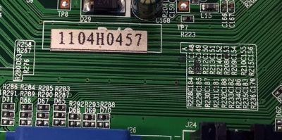 MAIN PARA TV ELEMENT / NUMERO DE PARTE 1104H0457 / CV318H-A / TI11147 / 20110416X000381 / 1104H0454 / ATSC-THTF-TI11112-LTA400HF12-CV318H-A-20-B1 / PANEL LTA400HF12-W03 / MODELO ELEFQ402 - Imagen 3