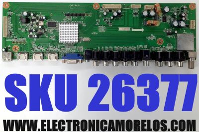 MAIN PARA TV SEIKI / NUMERO DE PARTE 1106H0730 / CV318H-D / F19AGYYK74-1 / 20110617X015756 / DISPLAY HV320WXC-100 / MODELO SC323FI