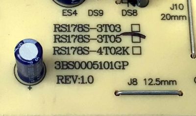 FUENTE DE PODER PARA TV RCA / NUMERO DE PARTE RE46HQ1640 / RS178S-3T05 / 3BS0005101GP / MODELOS LED58G45RQ / LED55C55R120Q W505-LE55C55-N5 / LED55G55R120Q 4404-LE55G55-O4 - Imagen 4