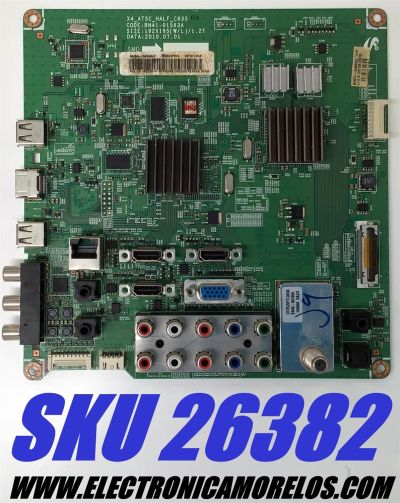 MAIN PARA TV SAMSUNG / NUMERO DE PARTE BN94-04045D / BN41-01563A / BN97-04880D / BN9404045D / PANEL T460HW03 V.L / MODELO LN46C600 / LN46C600F3FXZA AA02