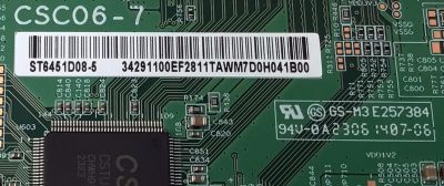 T-CON PARA TV TCL QLED / NUMERO DE PARTE 34291100EF / ST6451D08-5 / CSC06-7 / 34.29110.0EF / 34291100EF2811 / E257384 / PANEL LVU650NDJL CD9W28 V1 / DISPLAY ST6451D08-5 VER.2.1 / MODELOS 65Q750G / 65QM850G - Imagen 3