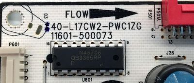 FUENTE DE PODER PARA TV TCL / NUMERO DE PARTE 30805-000208 / 40-L17CW2-PWB1ZG / 11601-500064 / PANEL LVU650NDEL CS9W49 V1 / DISPLAY ST6451D06-3 VER.2.1 / MODELOS 65S453 / 65S454 / 65S455 - Imagen 2