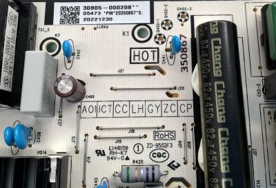 FUENTE DE PODER PARA TV TCL / NUMERO DE PARTE 30805-000208 / 40-L17CW2-PWB1ZG / 11601-500064 / PANEL LVU650NDEL CS9W49 V1 / DISPLAY ST6451D06-3 VER.2.1 / MODELOS 65S453 / 65S454 / 65S455 - Imagen 4