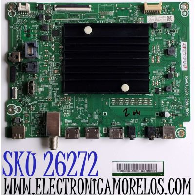 MAIN ORIGINAL PARA TV HISENSE GOOGLE TV 4K UHD HDR / NUMERO DE PARTE 335412 / RSAG7.820.12881/ROH / 335413 / 65A53FUA(0018) / 335412A / 335413A / PANEL HD650Y1U51-T0LG\SM\MCKD3A\ROH / DISPLAY T650QVN07.5 / MODELO 65A65K 65A53FUA