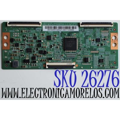 T-CON PARA TV WESTINGHOUSE /ONN/ NUMERO DE PARTE: 2601620051 BOAR PT550GT03-1-C-3 / E8841 PANEL:  HK550WLEDM-JHH4A / TPT550WR-GT051.H REV:S2F DISPLAY:PT550GT01-1 / PT550GT05-1 VER.2.0 MARCA DEL PANEL: ROHS MARCAS:WESTINGHOUSE / ONN MODELOS : WR55UT4210/ WR55UX4210/ WR55UT4212 WR55UX4212/ 100012586 