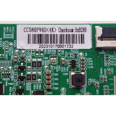 T-CON ORIGINAL PARA TV / NUMERO DE PARTE CC580PV6D / TU961KPGPS1-A V1.6. / CC580PV6D<4K> / 202310170001732 / TU961KPGPS1-A V1.6 / DISPLAY CC580PV6D VER.01 / MODELO 58'' PULGADAS - Imagen 2
